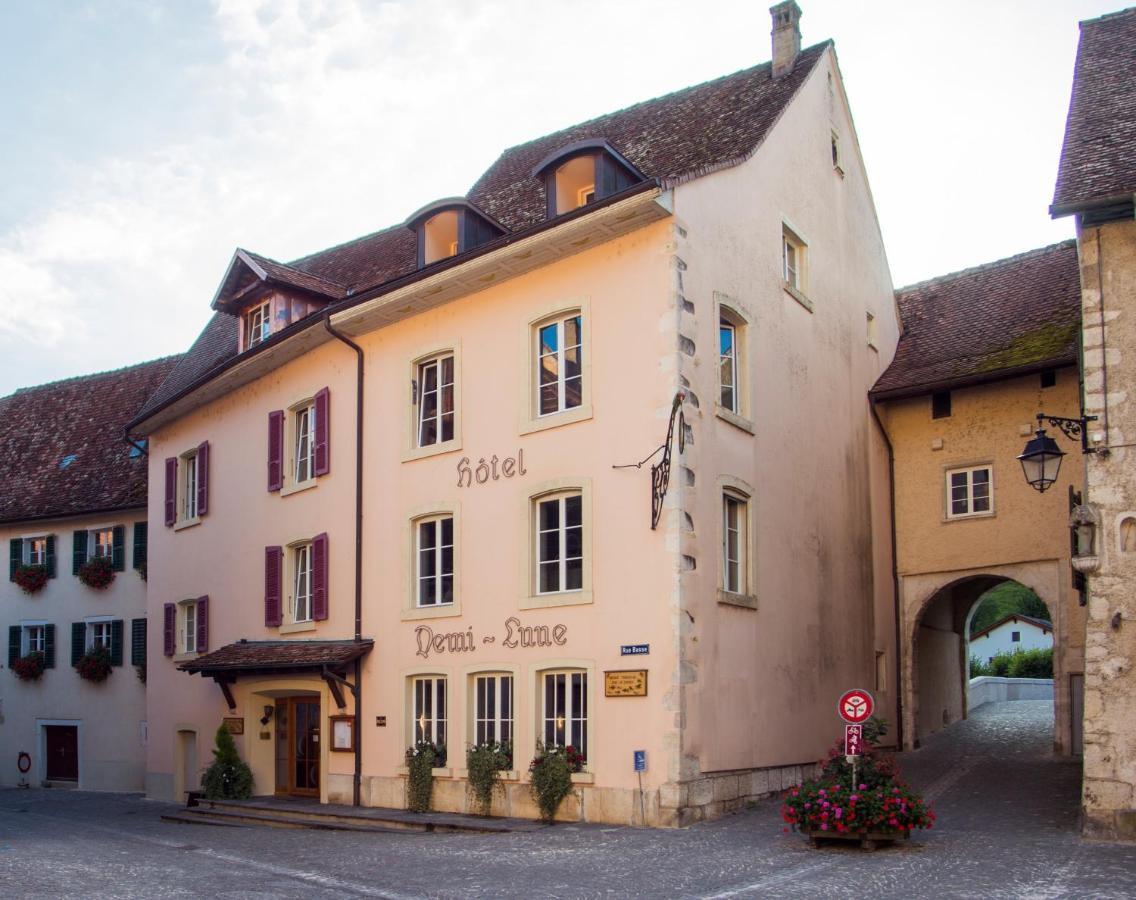 Hotel Demi-Lune Saint-Ursanne Exterior foto